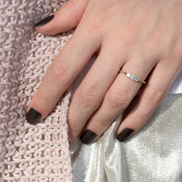 Gold diamond ring | Riley