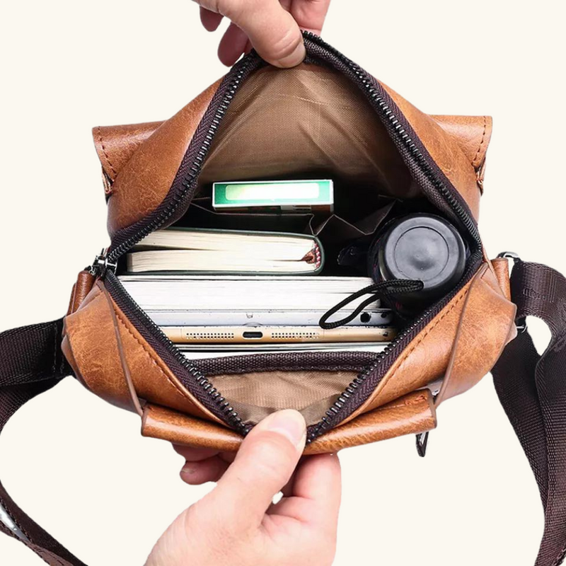 Leather side bag | William